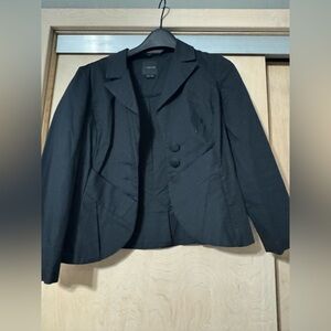 My Michelle Black Blazer with Button Detail